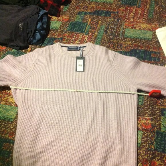 Vineyard Vines Men's Large Lavender Cashmere Crewneck Sweater - New With Tags - Picture 5 of 9